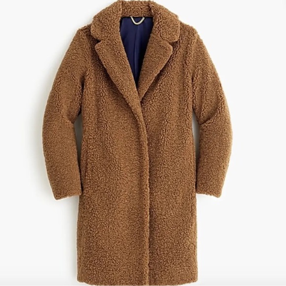 J. Crew Teddy Sherpa Topcoat - Picture 4 of 9
